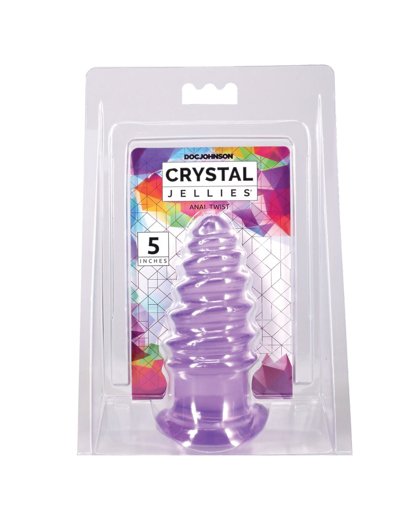 Crystal Jellies 5" Anal Twist - Purple