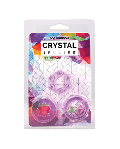 Crystal Jellies Performance Ring Set - Purple