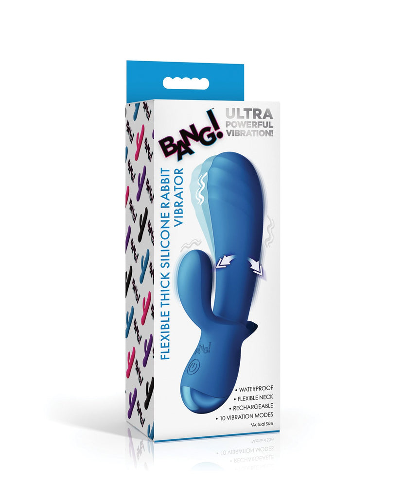 Bang! BG Thick Silicone Rabbit - Blue