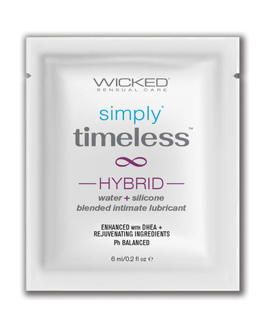 Wicked Sensual Care Simply Timeless Hybrid Water & Silicone Lubricant - .2 oz