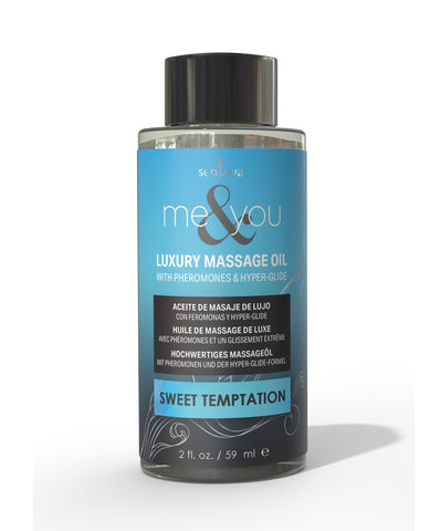 Sensuva Me & You Massage Oil - 2 oz Sweet Temptation