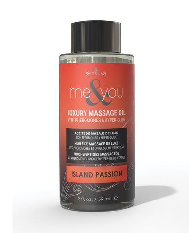 Sensuva Me & You Massage Oil - 2 oz Island Passion