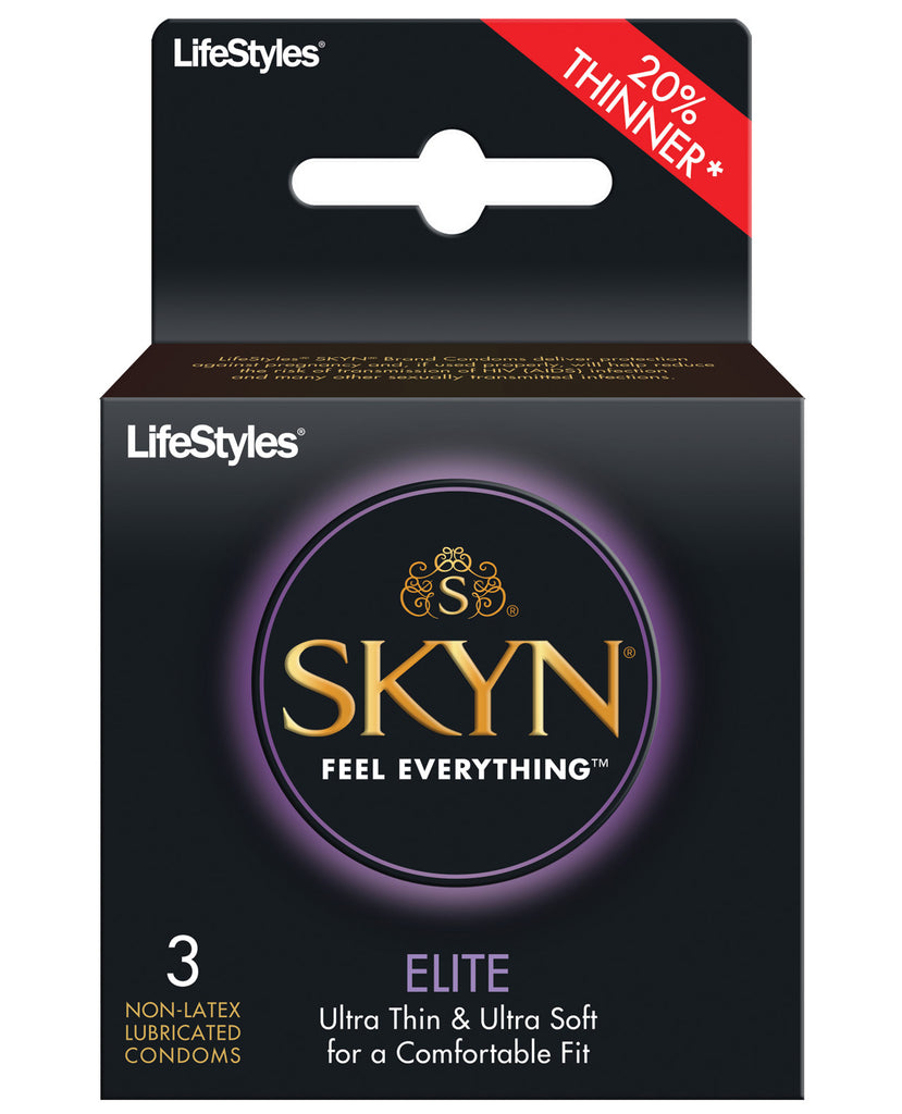 Lifestyles SKYN Elite Ultra Thin Condoms -  Pack of 3
