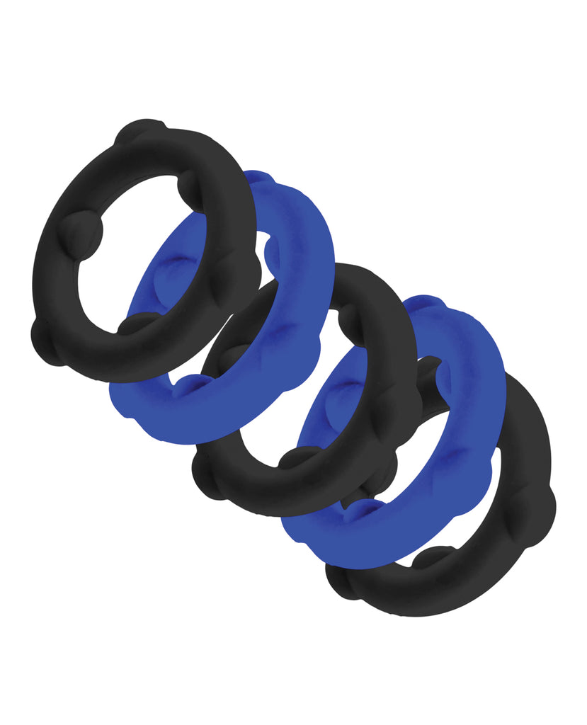 Oxballs Gearheads 5 Pack Spinner Rings - Blue/Black