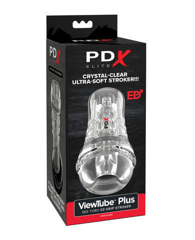 PDX Elite ViewTube See-Thru EZ-Grip Stroker - Clear