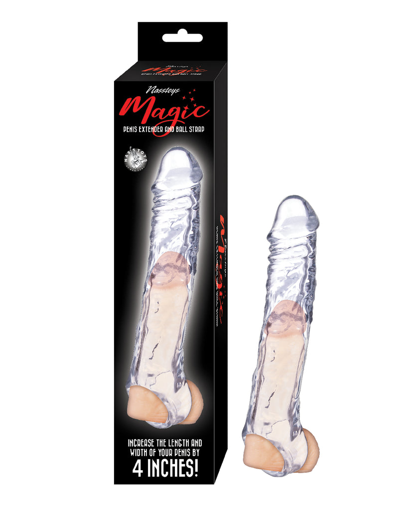 Magic Penis Extender & Ball Strap 7.5" - Clear