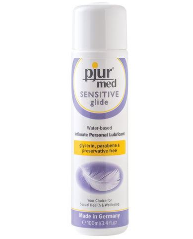 Pjur Med Sensitive Glide Water Based Personal Lubricant - 100 ml Bottle