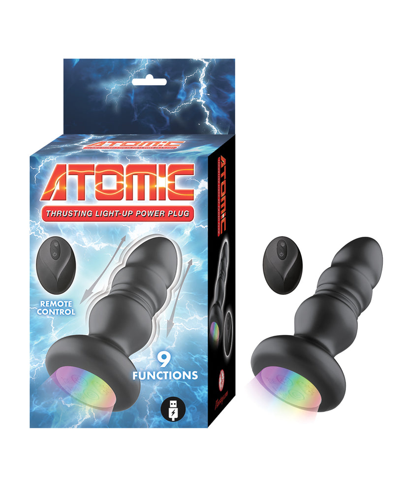 Atomic Thrusting Light-Up Power Plug - Black