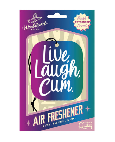 Wood Rocket Live Laugh Cum Air Freshener - Potpourri