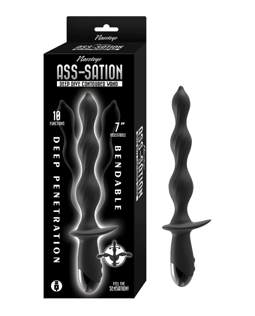 Ass-Station Deep Dive Contoured Wand - Black