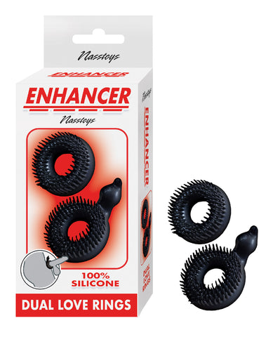 Enhancer Dual Love Rings - Black