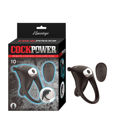 Cockpower Remote Control Pleasure Ring - Black