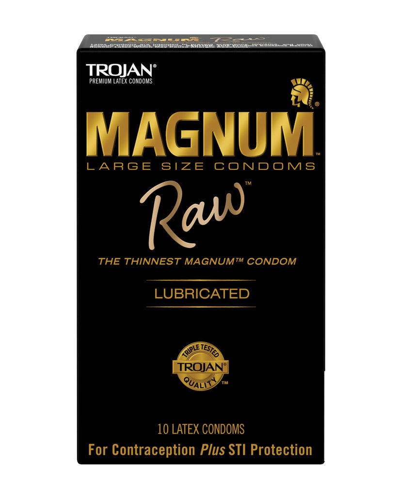 Trojan Magnum Raw Condoms - Pack of 10