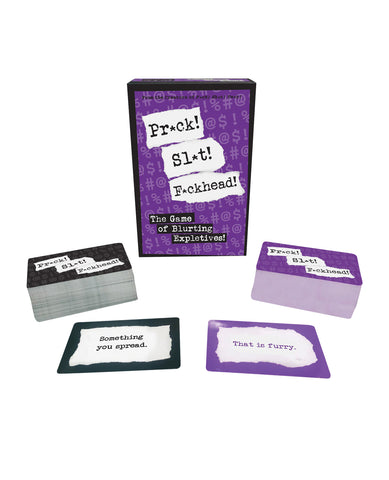 Pr*ck! Sl*t! F*ckhead! - The Game of Blurting Expletives
