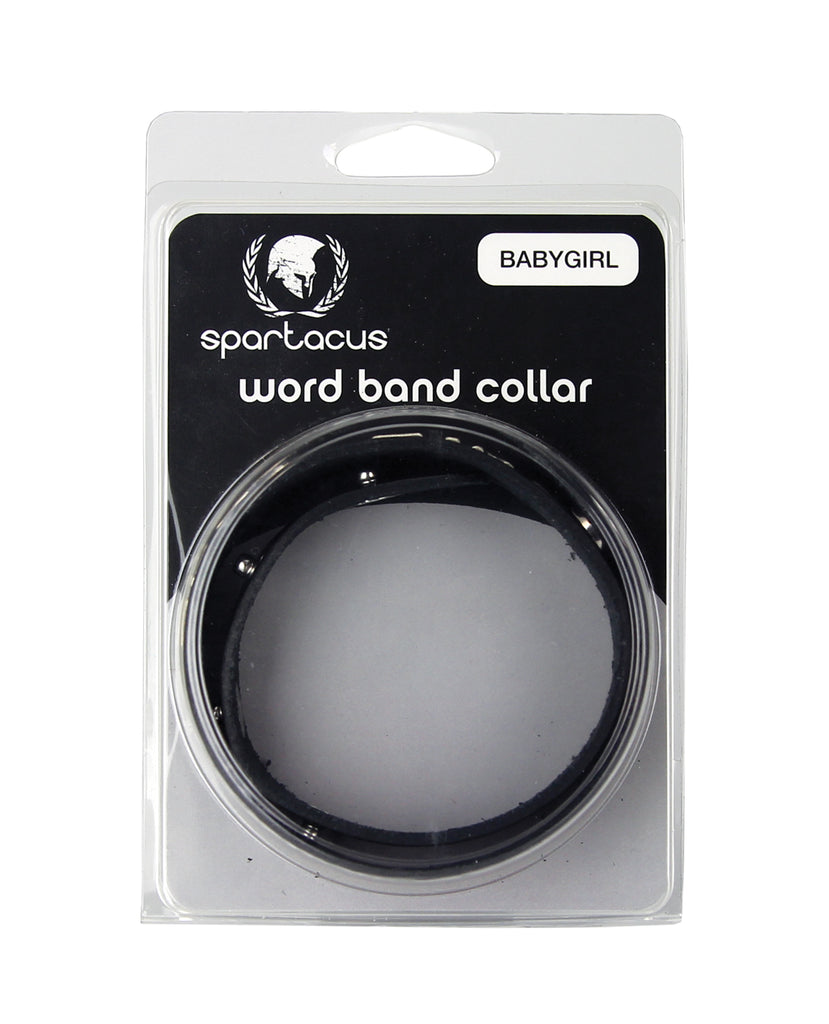 Spartacus BABYGIRL Leather Collar - Black