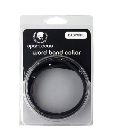 Spartacus BABYGIRL Leather Collar - Black