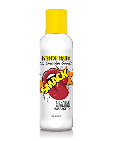 Smack Warming Massage Oil - 2 oz Passion Fruit