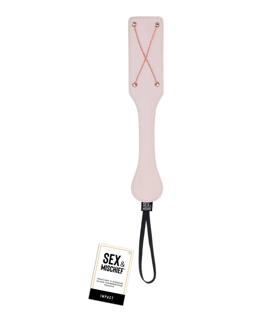 Sex & Mischief Peaches 'n CreaMe Chain Impressions Paddle
