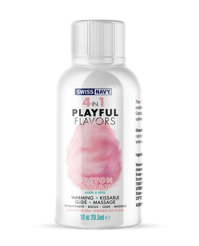 Swiss Navy 4 in 1 Playful Flavors Cotton Candy - 1 oz