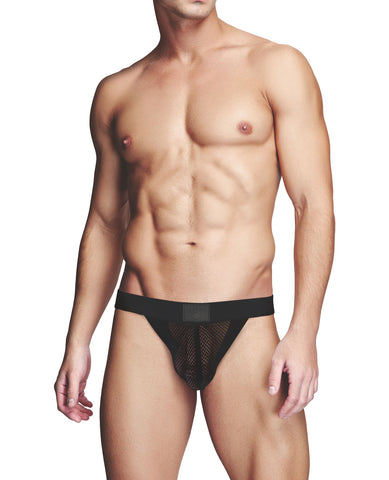 Prowler RED Fishnet Ass-less Jock - Black MD