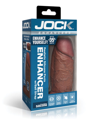 Curve Toys Jock Silicone Penis Extension Sleeve - Dark
