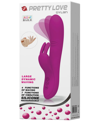 Pretty Love Dylan Bunny Ears Come Hither Rabbit 11 Functions - Fuchsia