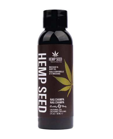 Earthly Body Massage & Body Oil - 2 oz Nag Champa