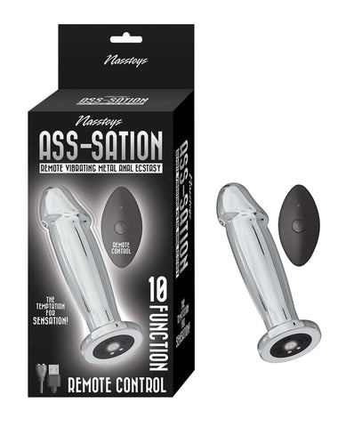 Ass-sation Remote Vibrating Metal Anal Ecstasy - Silver