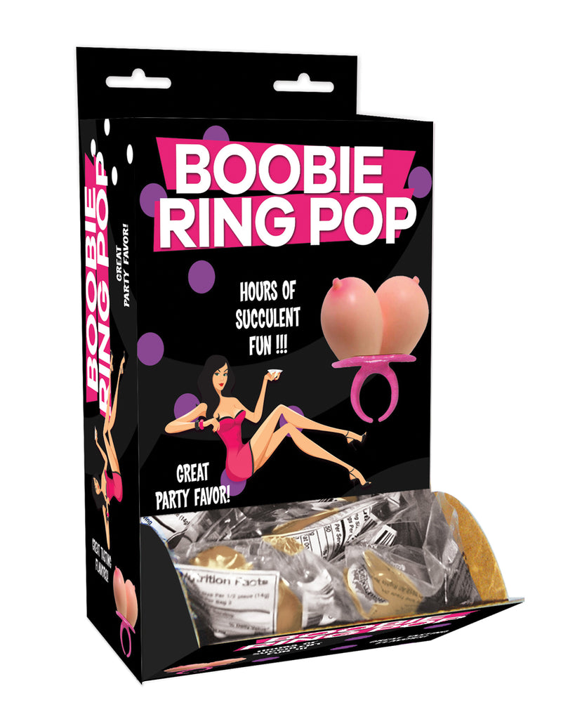 Boobie Ring Pop Display - Display of 12