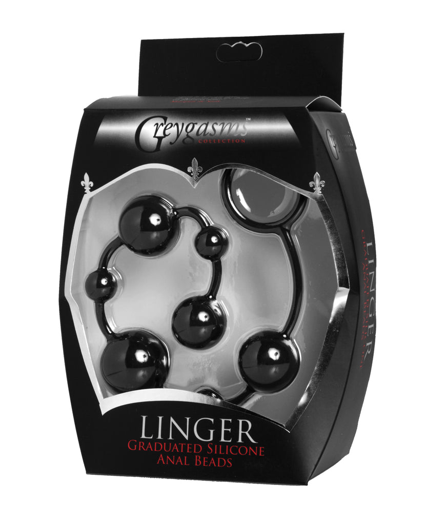 GreyGasms Linger Graduated Silicone Anal Beads