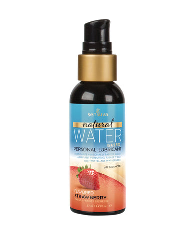 Sensuva Natural Water Based Personal Moisturizer - 1.93 oz Strawberry