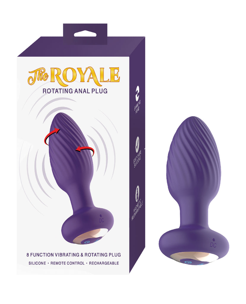 The Royale Rotating Anal Plug - Purple