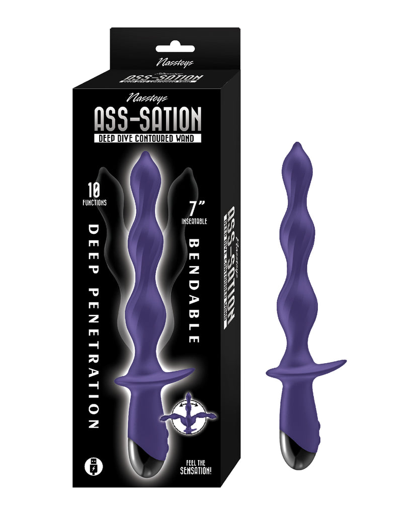 Ass-Station Deep Dive Contoured Wand - Purple