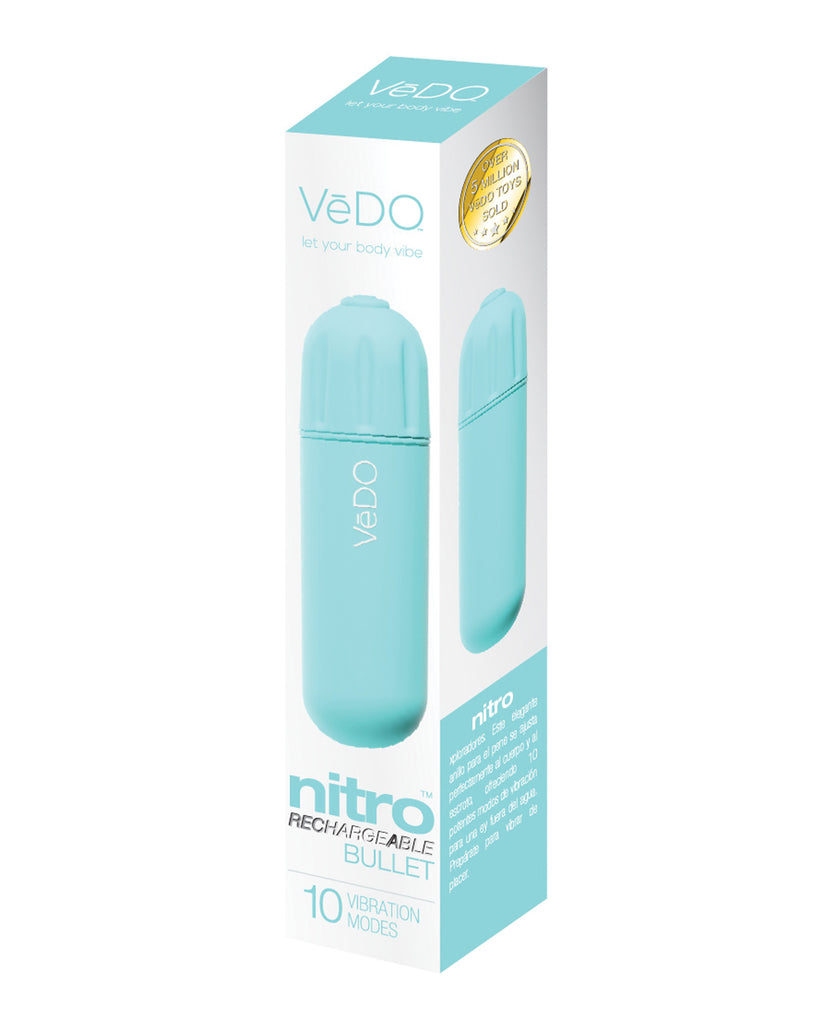 VeDO Nitro Rechargeable Bullet Vibe - Turquoise