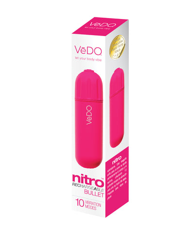 VeDO Nitro Rechargeable Bullet Vibe - Pink