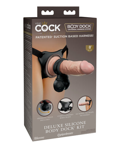 King Cock Elite Deluxe Silicone Body Dock Kit