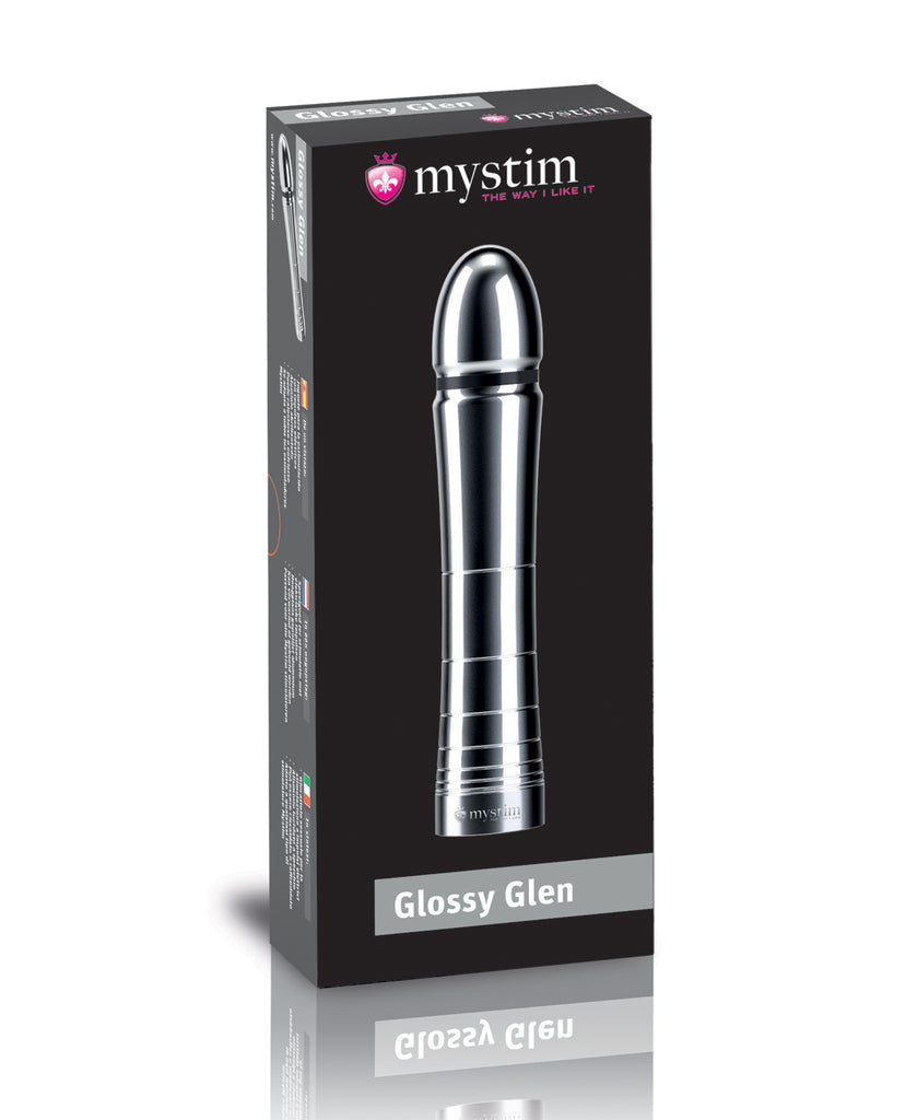 Mystim Glossy Glen e-Stim Aluminum Dildo