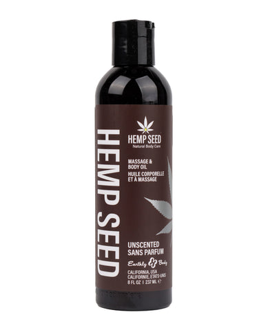 Earthly Body Edible Massage Oil - 8 oz Pineapple