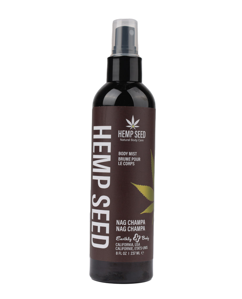 Earthly Body Hemp Seed Moisturizing Body Mist - 8 oz Nag Champa