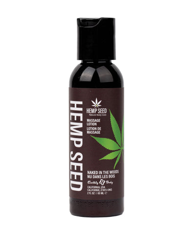 Earthly Body Hemp Seed Massage Lotion - 2 oz Naked in the Woods