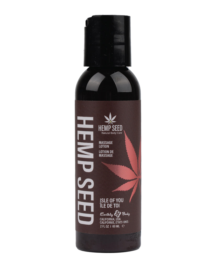 Earthly Body Hemp Seed Massage Lotion - 2 oz Isle of You