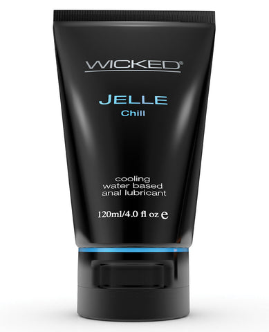 Wicked Sensual Care Jelle Chill Waterbased Anal Gel Lubricant - 4 oz