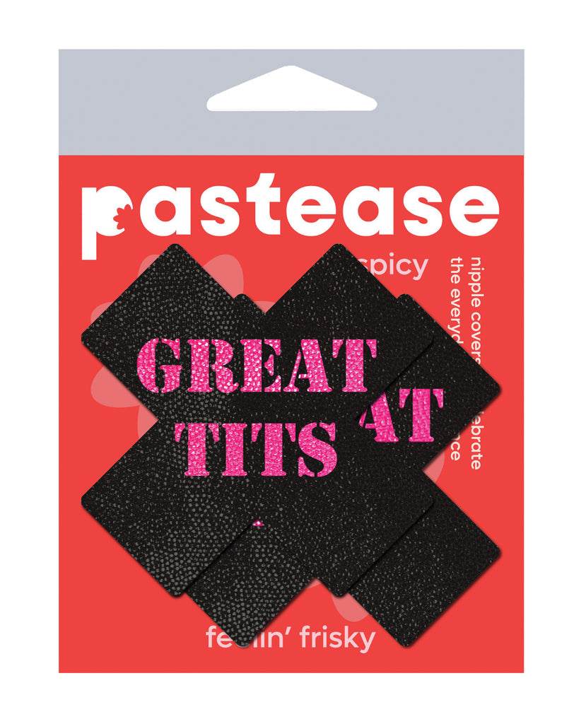 Pastease Great Tits Cross - Black/Pink O/S