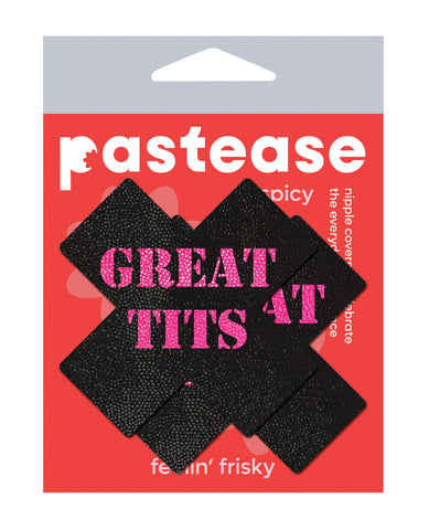 Pastease Great Tits Cross - Black/Pink O/S