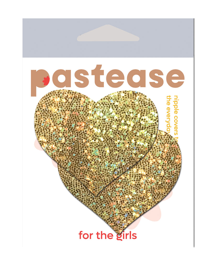 Pastease Glitter Heart - Gold O/S