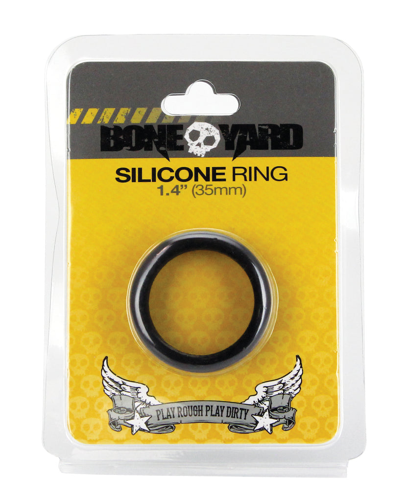 Boneyard 1.4" Silicone Ring - Black