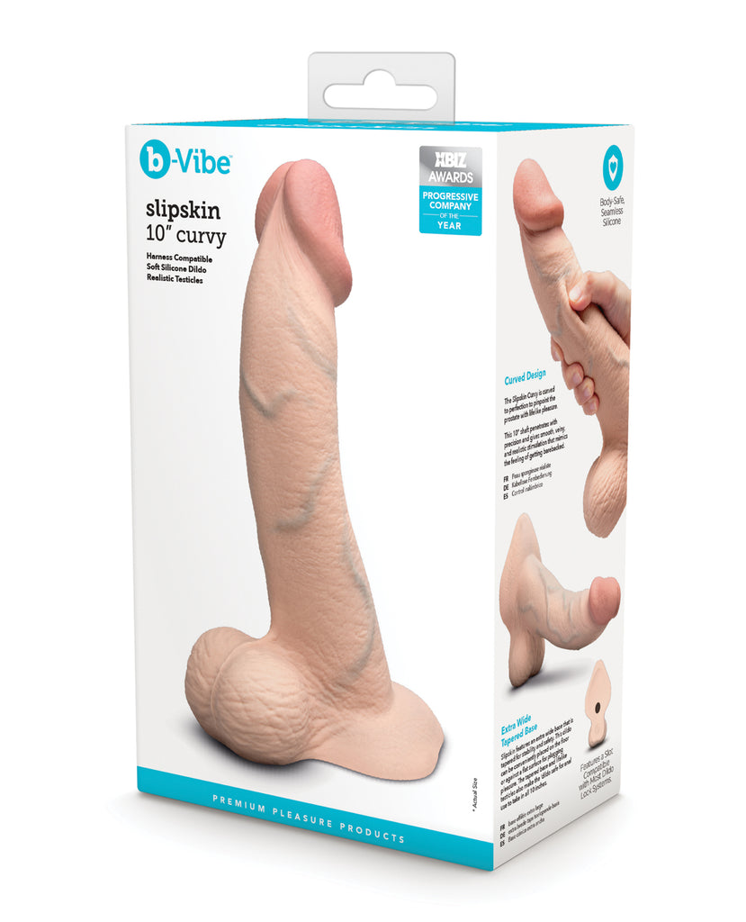 b-Vibe Slipskin 10" Curvy - Cream