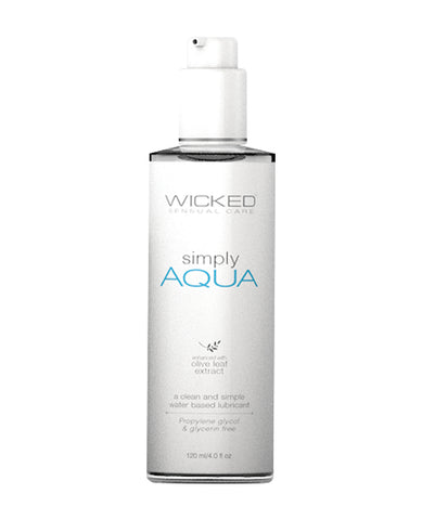 Wicked Sensual Care Simply Aqua Waterbased Lubricant - 4 oz