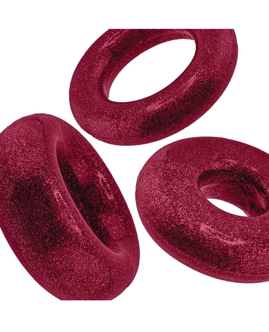 Oxballs Cockpack Multi Design 3 Pack Cockrings - Cherry Lips