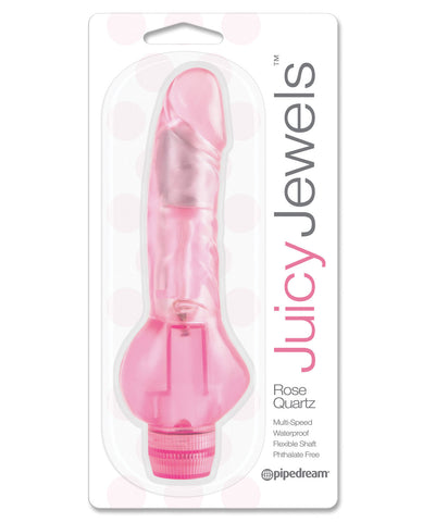 Juicy Jewels Rose Quartz Vibrator - Pink